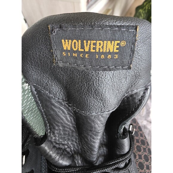 Nice WOLVERINE Steel-Toe Waterproof BlackLeatherShoe Work BOOTS 13W WornOnce EuC main image 12